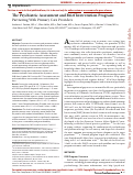 Cover page: The Psychiatric Assessment and Brief Intervention Program: Partnering With Primary Care Providers.