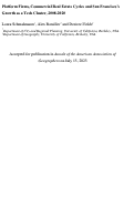 Cover page: Platform Firms, Commercial Real Estate Cycles and San Francisco’s Growth as a Tech Cluster, 2008–2020
