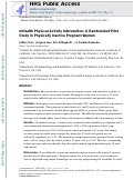 Cover page: mHealth Physical Activity Intervention: A Randomized Pilot Study in Physically Inactive Pregnant Women