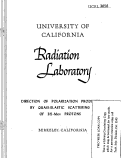 Cover page: DIRECTION OF POLARIZATION PRODUCED BY QUASI-ELASTIC SCATTERING OF 315-Mev PROTONS