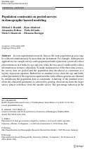 Cover page: Population constraints on pooled surveys in demographic hazard modeling