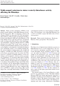 Cover page: Multi-annual variations in winter westerly disturbance activity affecting the Himalaya