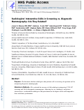 Cover page: Radiologists' interpretive skills in screening vs. diagnostic mammography: are they related?