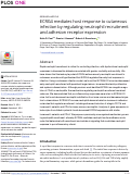 Cover page: ECRG4 mediates host response to cutaneous infection by regulating neutrophil recruitment and adhesion receptor expression