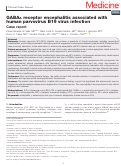 Cover page: GABAA receptor encephalitis associated with human parvovirus B19 virus infection