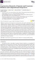 Cover page: Gap Junction Channels of Innexins and Connexins: Relations and Computational Perspectives
