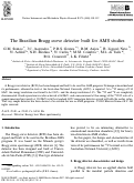 Cover page: The Brazilian Bragg curve detector built for AMS studies