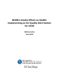 Cover page: Wildfire Smoke Effects on Health: Implementing an Air Quality Alert System for UC San Diego