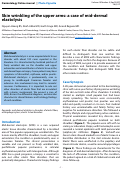 Cover page: Skin wrinkling of the upper arms: a case of mid-dermal elastolysis