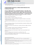 Cover page: Limited English Proficiency in Older Adults Referred to the Cardiovascular Team.