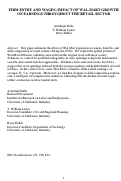 Cover page: Firm Entry and Wages:  Impact of Wal-Mart Growth on Earnings Throughout the Retail Sector