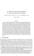 Cover page: An algebraic sub-structuring method for large-scale eigenvalue calculation