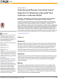 Cover page: A Randomized Placebo Controlled Trial of Ibuprofen for Respiratory Syncytial Virus Infection in a Bovine Model