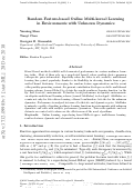 Cover page: Random Feature-based Online Multi-kernel Learning in Environments with Unknown Dynamics