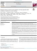 Cover page: Financial toxicity in breast cancer patients receiving regional nodal irradiation: Variation by cancer subtype.