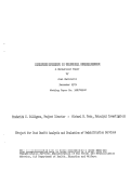 Cover page: Sheltered Workshops in Vocational Rehabilitation: A Background Paper