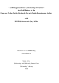 Cover page of "An Intergenerational Community of Friends":&nbsp;An Oral History of the Page and Eloise Smith Scholastic Society/Smith Renaissance Society with Bill Dickinson and Gary Miles