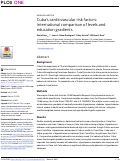 Cover page: Cuba’s cardiovascular risk factors: International comparison of levels and education gradients