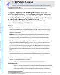 Cover page: Caregivers of People With Mild Cognitive Impairment and Dementia: Characterizing Social and Psychological Outcomes.