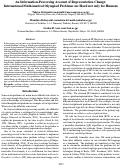 Cover page: An Information-Processing Account of Representation Change:International Mathematical Olympiad Problems are Hard not only for Humans