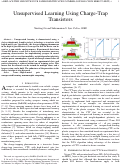 Cover page: Unsupervised Learning Using Charge-Trap Transistors