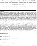 Cover page: MPC solution for optimal load shifting for buildings with ON/OFF staged packaged units: Experimental demonstration, and lessons learned