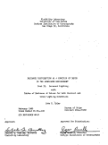 Cover page: Radiance distribution as a function of depth in the submarine environment. Part II. Overcast lighting with tables of radiance -K values for both overcast and sunny lighting conditions