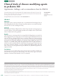 Cover page: Clinical trials of disease-modifying agents in pediatric MS: Opportunities, challenges, and recommendations from the IPMSSG