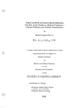 Cover page: Value Conflicts in Cross-Cultural Medicine: The Role of the Family in Medical Decisions -- Chinese Patients and Western Practitioners