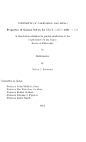 Cover page: Properties of Gamma factors for GSp(4) x GL(r) with r = 1, 2 /