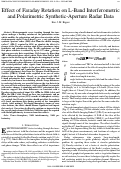 Cover page: Effect of Faraday rotation on L-band interferometric and polarimetric synthetic-aperture radar data