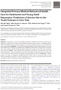 Cover page: Integrated Primary Medical-Behavioral Health Care for Adolescent and Young Adult Depression: Predictors of Service Use in the Youth Partners in Care Trial.