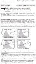 Cover page: EFFECT OF ALBUMIN ON ASSOCIATION OF SERUM CHOLESTEROL AND MORTALITY IN HEMODIALYSIS PATIENTS