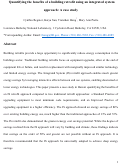 Cover page: Quantifying the benefits of a building retrofit using an integrated system approach: A case study