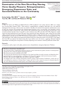 Cover page: Examination of the New Short-Stay Nursing Home Quality Measures: Rehospitalizations, Emergency Department Visits, and Successful Returns to the Community