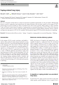 Cover page: Vaping-related lung injury.