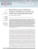 Cover page: Rapid Measurement of Molecular Transport and Interaction inside Living Cells Using Single Plane Illumination