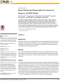 Cover page: Brain Networks Responsible for Sense of Agency: An EEG Study