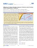 Cover page: Diffusivity of Carbon Dioxide in Aqueous Solutions under Geologic Carbon Sequestration Conditions