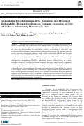 Cover page: Encapsulating Polyethyleneimine-DNA Nanoplexes into PEGylated Biodegradable Microparticles Increases Transgene Expression In Vitro and Reduces Inflammatory Responses In Vivo