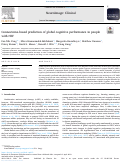 Cover page: Connectome-based prediction of global cognitive performance in people with HIV