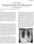 Cover page: Pneumomediastinum As a Complication of Robot-Assisted Radical Cystectomy