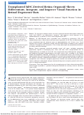 Cover page: Transplanted hESC-Derived Retina Organoid Sheets Differentiate, Integrate, and Improve Visual Function in Retinal Degenerate Rats