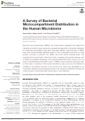 Cover page: A Survey of Bacterial Microcompartment Distribution in the Human Microbiome