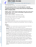 Cover page: Risk and protective factors of social networks on alcohol, cannabis, and opioid use among urban American Indian/Alaska Native emerging adults.