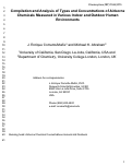 Cover page: Compilation and analysis of types and concentrations of airborne chemicals measured in various indoor and outdoor human environments