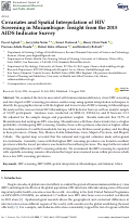 Cover page: Covariates and Spatial Interpolation of HIV Screening in Mozambique: Insight from the 2015 AIDS Indicator Survey