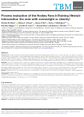 Cover page: Process evaluation of the Hockey Fans in Training lifestyle intervention (for men with overweight or obesity).