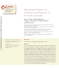 Cover page: Megafaunal Impacts on Structure and Function of Ocean Ecosystems