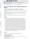 Cover page: Room size and offspring presence impact pair-bonded primate affiliation